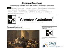 Tablet Screenshot of cuentos-cuanticos.com